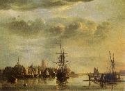Aelbert Cuyp The Meuse by Dordrecht USA oil painting artist
